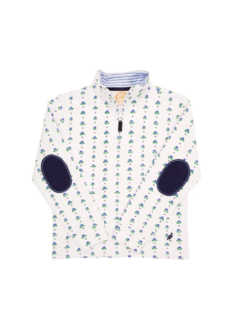 The Beaufort Bonnet Company Girls Canter Collar Tulip Half-Zip Sweatshirt Size 6